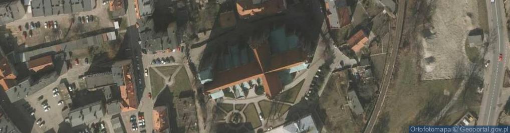 Zdjęcie satelitarne Bazylika Mniejsza św. Apostołów Piotra i Pawła