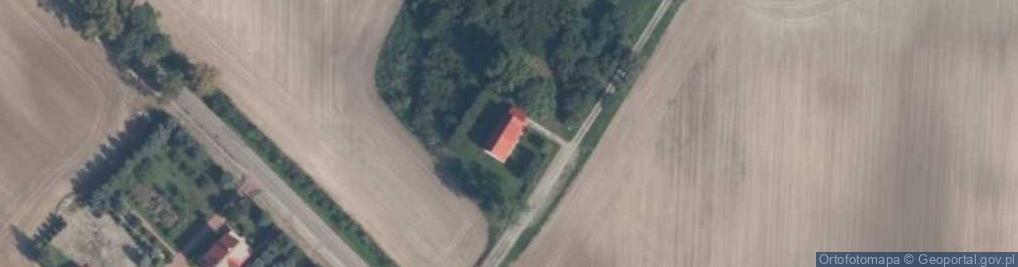 Zdjęcie satelitarne Kaplica Matki Bożej Częstochowskiej w Bruku