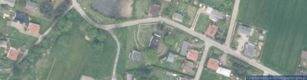 Zdjęcie satelitarne kaplica Znalezienia Krzyża Świętego.