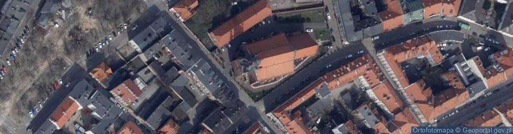 Zdjęcie satelitarne Katedra św. Mikołaja Biskupa w Kaliszu