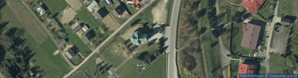 Zdjęcie satelitarne Kościół filialny w Klimkówce