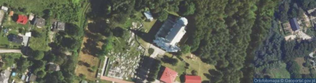 Zdjęcie satelitarne Macierzyństwa Najświętszej Maryi Panny i św. Michała Archanioła