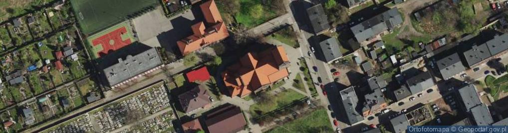 Zdjęcie satelitarne Matki Bożej Różańcowej w Świętochłowicach - Chropaczowie
