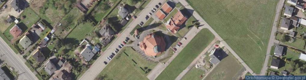 Zdjęcie satelitarne Męczeństwa św. Jana Chrzciciela w Zawiści