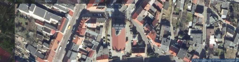 Zdjęcie satelitarne NMP Niepokalanie Poczętej, Fara Wolsztyn