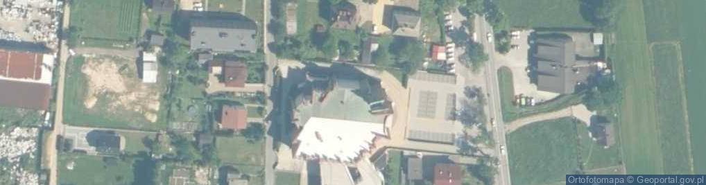 Zdjęcie satelitarne Parafia pw. Matki Bożej Bolesnej w Jawiszowicach - Osiedle Brzes