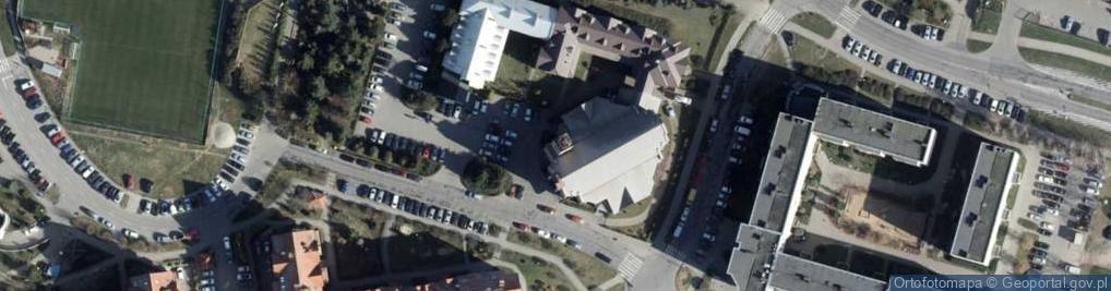 Zdjęcie satelitarne Pierwszych Męczenników Polski