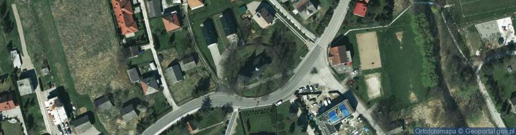 Zdjęcie satelitarne stary kościół Wniebowzięcia NMP