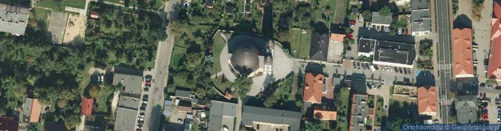 Zdjęcie satelitarne Św. Andrzeja Boboli