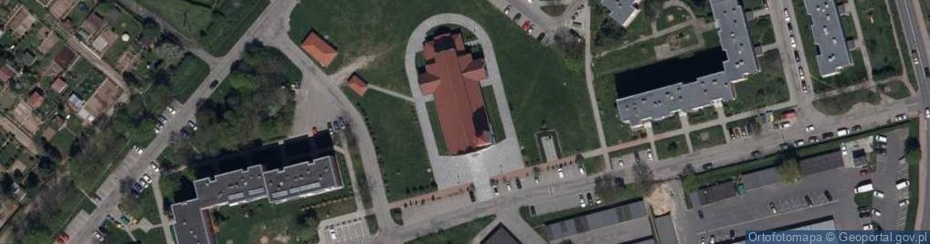 Zdjęcie satelitarne św. Faustyny Kowalskiej - nowy