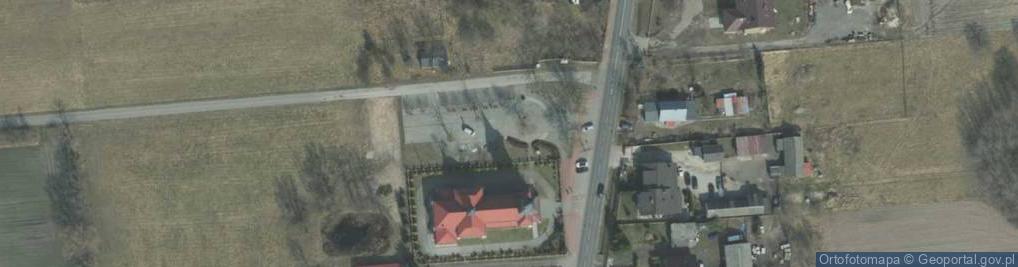 Zdjęcie satelitarne św. Józefa Oblubieńca Najświętszej Maryi Panny w Baranowie