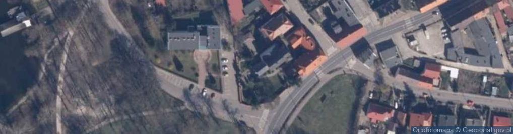Zdjęcie satelitarne św. Krzyża, Myśliborskie Sanktuarium Miłosierdzia Bożego