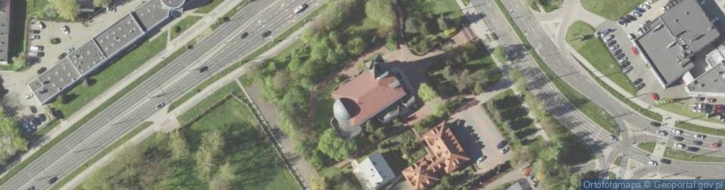 Zdjęcie satelitarne św. Urszuli Ledóchowskiej