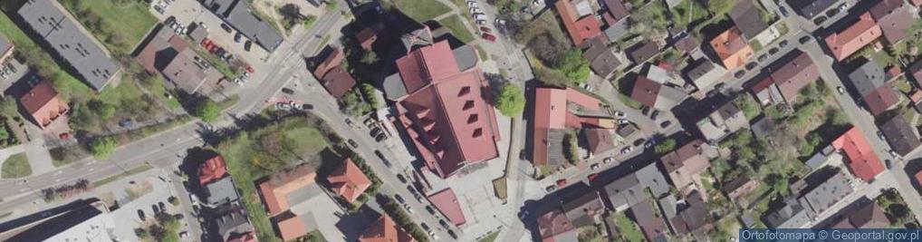Zdjęcie satelitarne św. Wojciecha i św. Katarzyny - Kolegiata