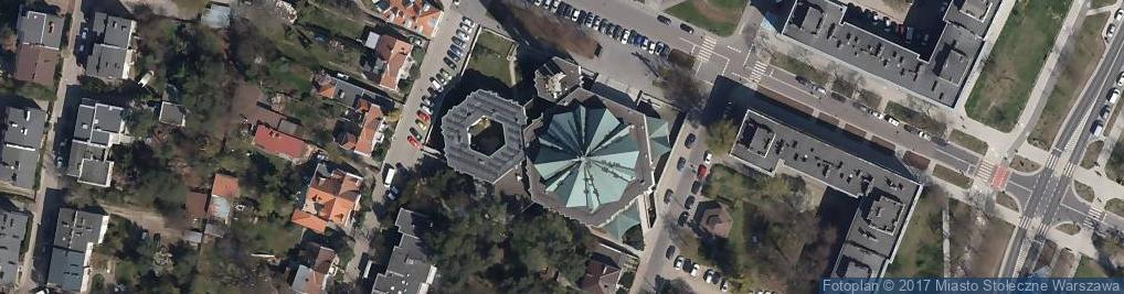 Zdjęcie satelitarne św. Zygmunta w Warszawie