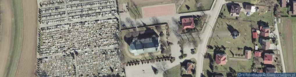 Zdjęcie satelitarne Trójcy Świętej w Łęgu Tarnowskim