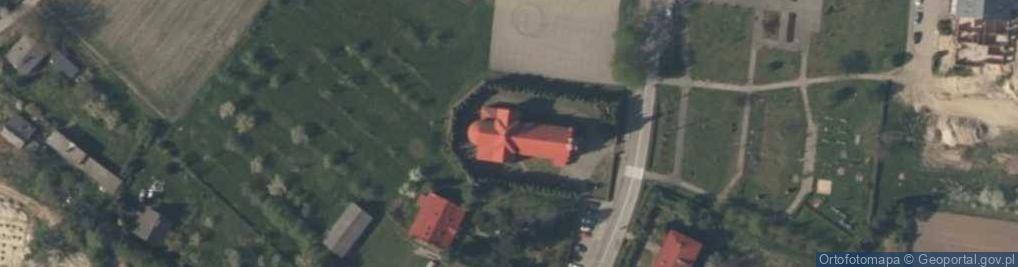Zdjęcie satelitarne Znalezienia Krzyża Świętego