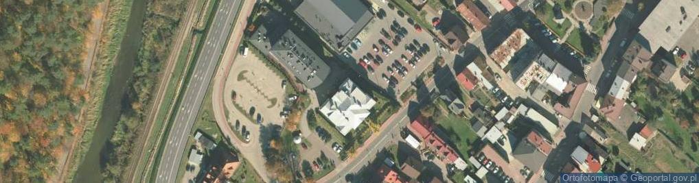 Zdjęcie satelitarne Oddział zamiejscowy Sądu Rejonowego w Nowym Sączu