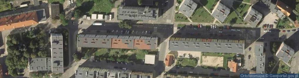 Zdjęcie satelitarne Bank Spółdzielczy Lwówek Śląski w Lwówku Śląskim