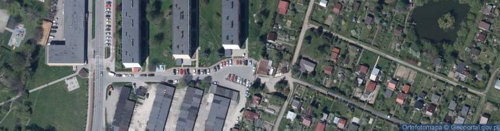 Zdjęcie satelitarne Na działkach