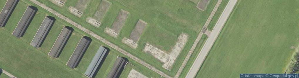 Zdjęcie satelitarne Majdanek odwiedziny byłego obozu koncentracyjnego.