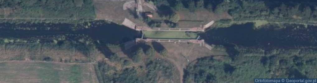 Zdjęcie satelitarne Śluza Nowe- rz. Noteć