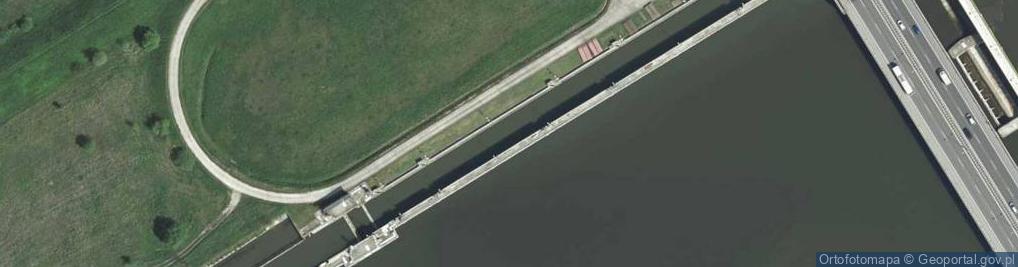 Zdjęcie satelitarne Śluza Stopień Wodny Kościuszko - rz. Wisła [66