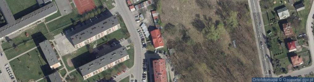 Zdjęcie satelitarne Spółdzielnia Mieszkaniowa w Dąbrowie Tarnowskiej