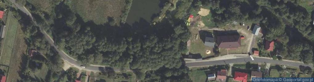 Zdjęcie satelitarne Przystań Nad Wieprzem spływy kajakowe