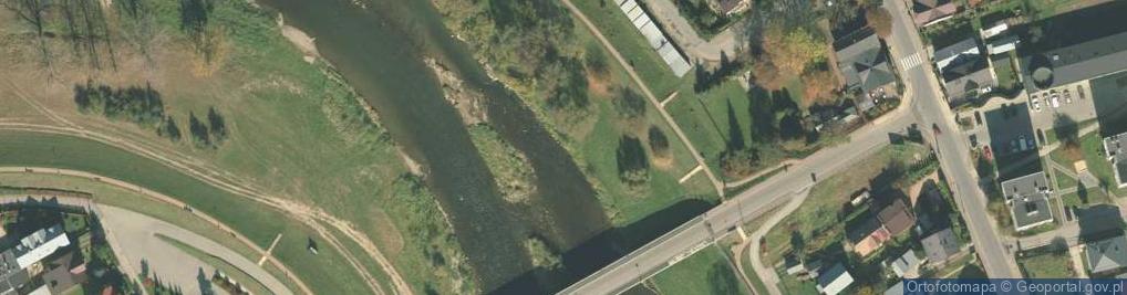 Zdjęcie satelitarne Spływ Popradem Muszyna Czysta Frajda