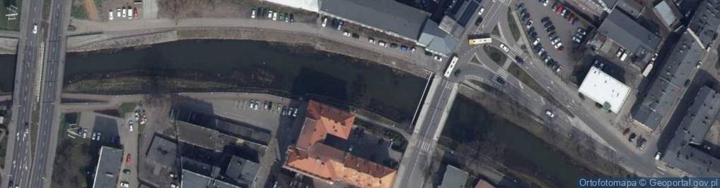 Zdjęcie satelitarne zastawka Kalisz- rz. Prosna