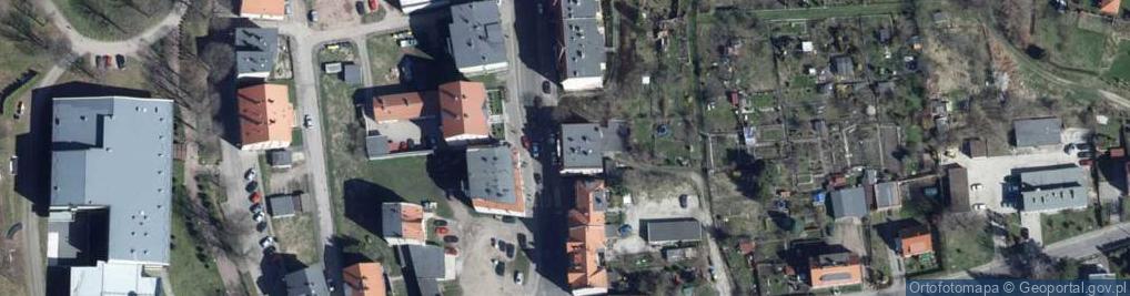 Zdjęcie satelitarne 1) Sklep Ogólnospożywczy 2) PHU Dar Mag 3) PHU Andar