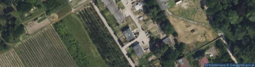 Zdjęcie satelitarne Justyńska Grażyna Justyński Tomasz Sklep Spożywczo Przemysłowy