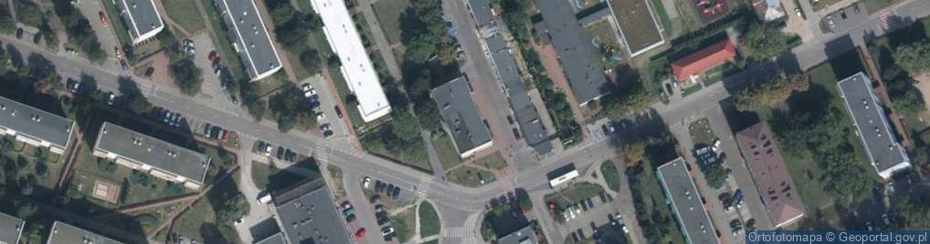 Zdjęcie satelitarne Mały market