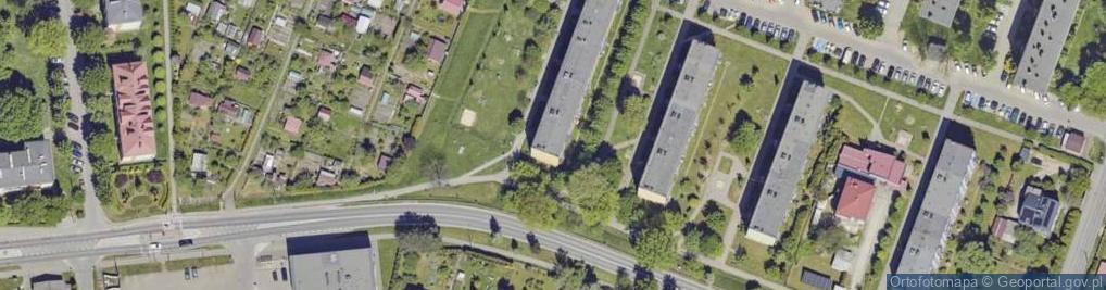 Zdjęcie satelitarne Sklep Spożywczo Przemysłowy Baran Celina