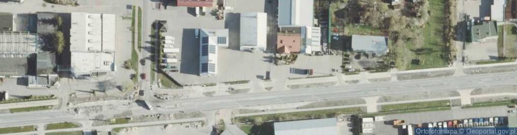 Zdjęcie satelitarne "DAPEX"Stacja Kontroli Pojazdów-Kalibracja Tachografów