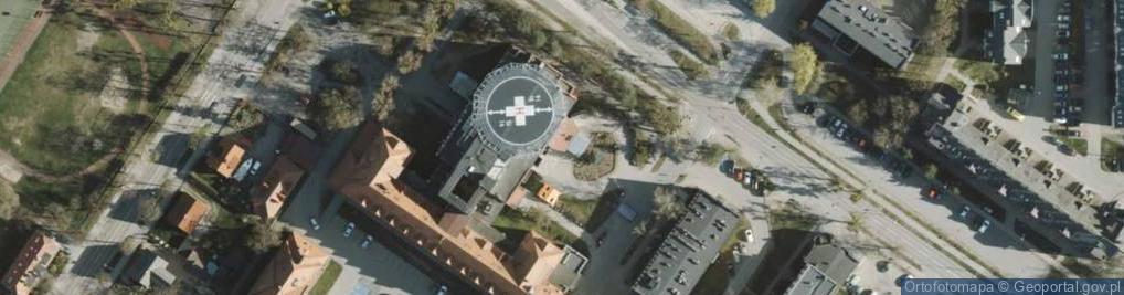 Zdjęcie satelitarne Regionalne Centrum Krwiodawstwa i Krwiolecznictwa
