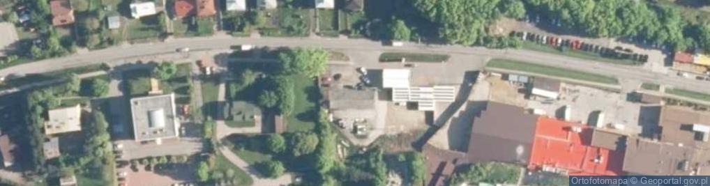Zdjęcie satelitarne Stacja paliw AVIA oraz myjnia samochodowa