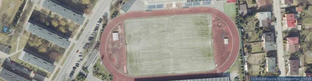 Zdjęcie satelitarne Miejski Stadion Sportowy w Sandomierzu