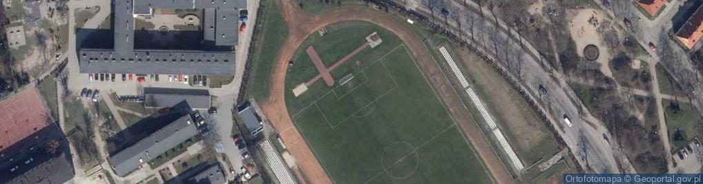 Zdjęcie satelitarne Stadion Miejski w Wałczu, KS Orzeł Wałcz