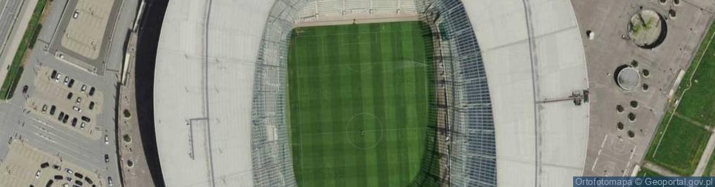 Zdjęcie satelitarne Stadion Miejski we Wrocławiu