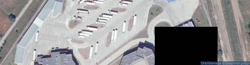 Zdjęcie satelitarne Placówka SG w Kuźnicy