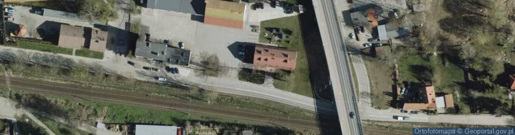 Zdjęcie satelitarne KP PSP Ostróda