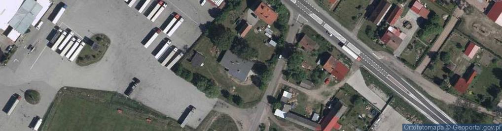 Zdjęcie satelitarne OSP Mostki