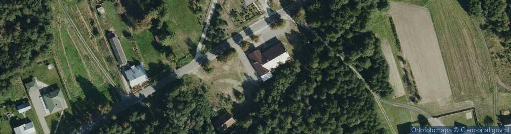 Zdjęcie satelitarne OSP w Boreczku