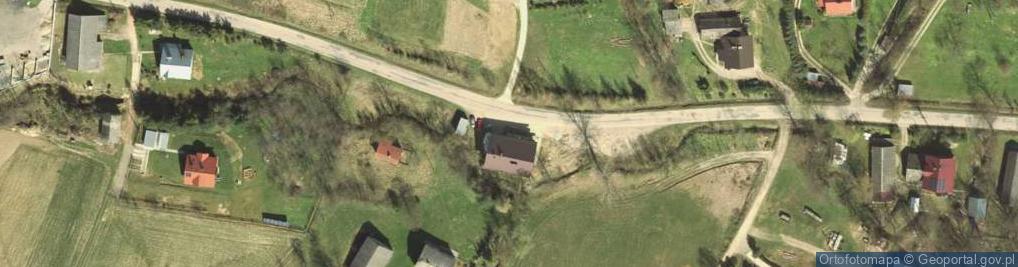 Zdjęcie satelitarne OSP w Bruśniku