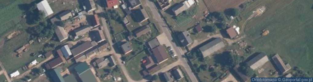 Zdjęcie satelitarne OSP w Głomsku