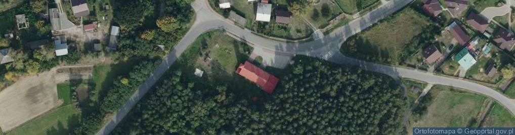Zdjęcie satelitarne OSP w Knapach