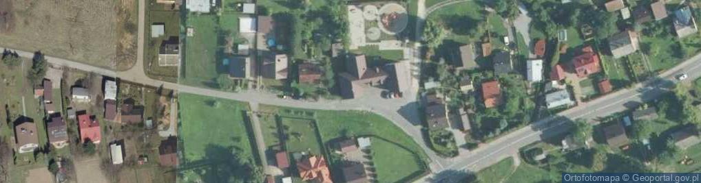 Zdjęcie satelitarne OSP w Krzeczowie