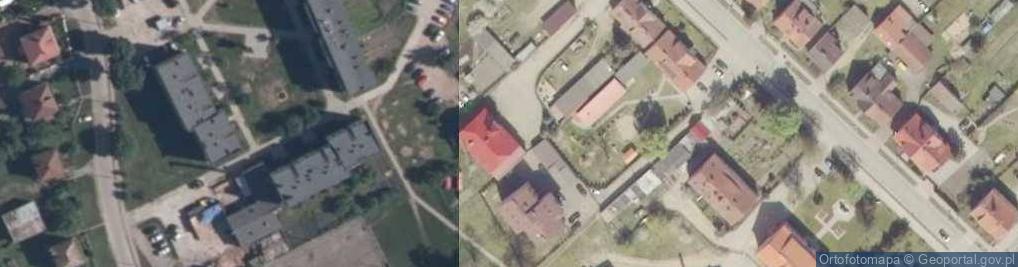 Zdjęcie satelitarne OSP w Prostkach